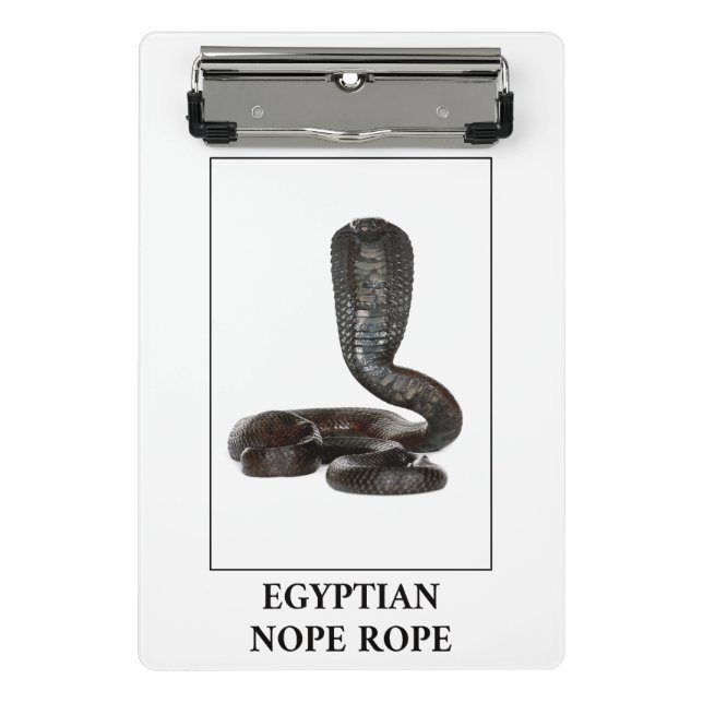 Egyptian Nope Rope - Cobra Snake Danger Mini Clipboard (Front)