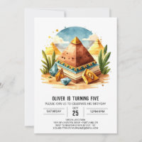 Egyptian Online Pastel Pyramids Birthday