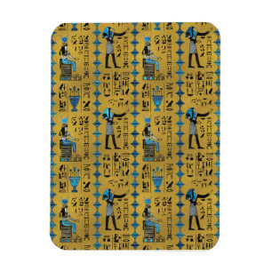 Egyptian Ornament Symbols Pattern Magnet