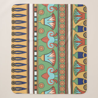 Egyptian Ornament Vintage Collection Sherpa Blanket