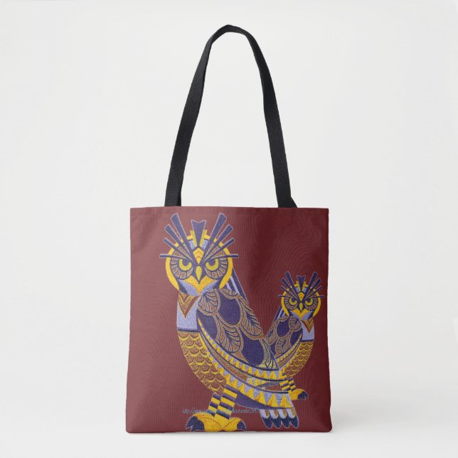 "Egyptian Owls" Tote Bag (Front)
