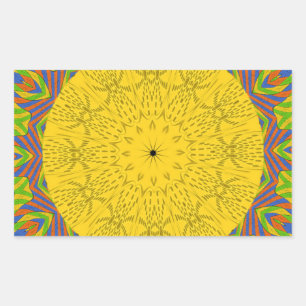 Egyptian Pattern Art Print Rectangular Sticker