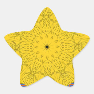 Egyptian Pattern Art Print Star Sticker