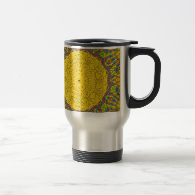 Egyptian Pattern Art Print Travel Mug (Right)