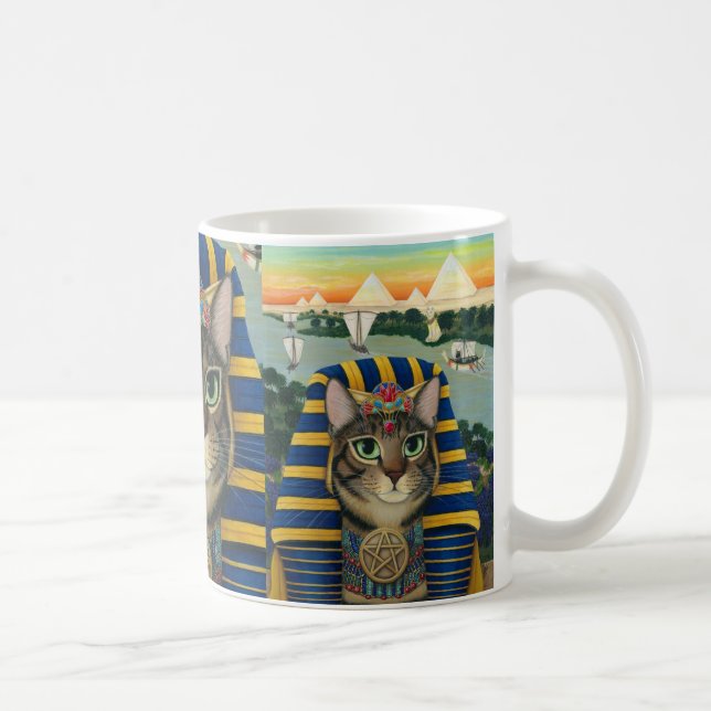 Egyptian Pharaoh Cat Bastet Egypt Bast Art Mug (Right)