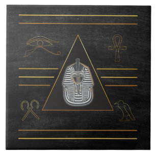 Egyptian Pharaoh Hieroglyphs Tile