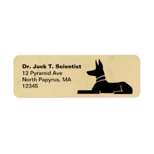 Egyptian Pharaoh Hound Hieroglyph Return Address