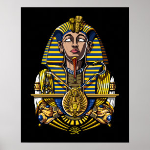 Egyptian Pharaoh Tutankhamun King Tut Poster
