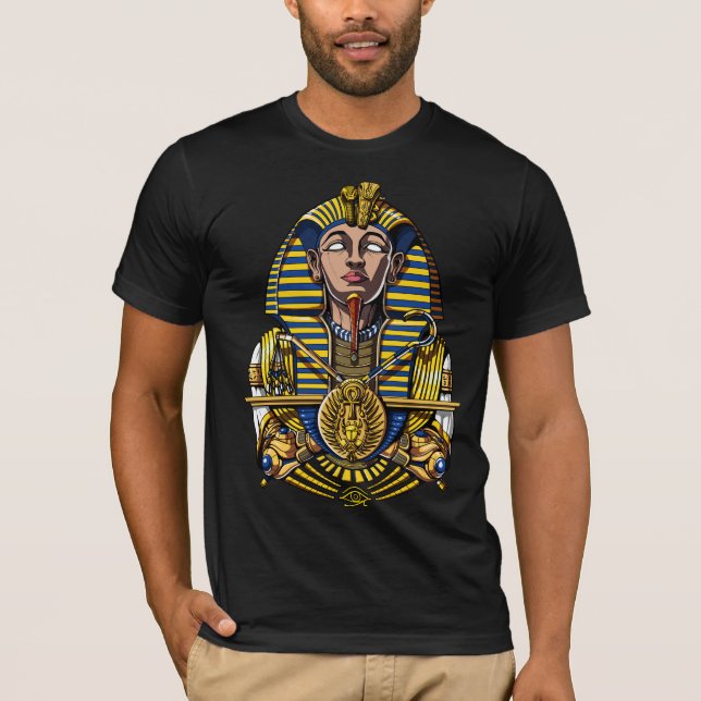 Egyptian Pharaoh Tutankhamun King Tut T-Shirt (Front)