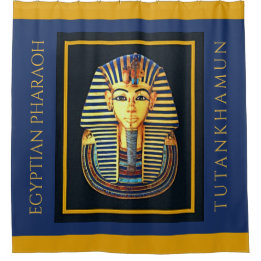 EGYPTIAN PHARAOH TUTANKHAMUN SHOWER CURTAIN