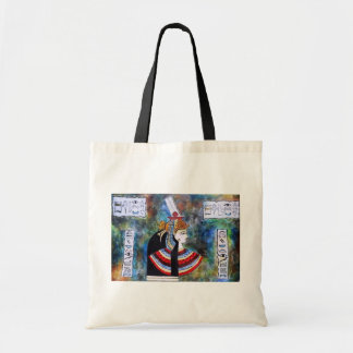 Egyptian Pharoh - King Tut with hieroglyphs Tote Bag