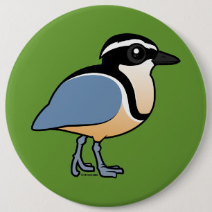 Egyptian Plover 6 Cm Round Badge