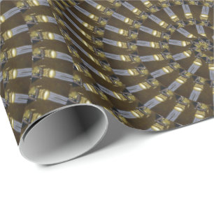 Egyptian Princess Spiral Pattern, Wrapping Paper