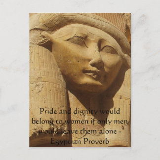 Egyptian Proverb about Women Postcard
