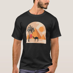 Egyptian Pyramids Hieroglyphics  Modern Ancient Eg T-Shirt