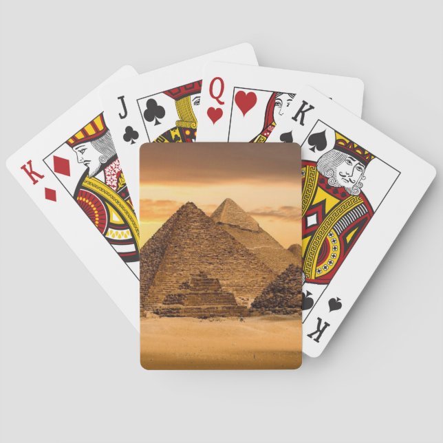 Egyptian pyramids playing cards (Back)