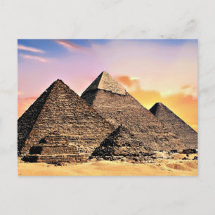 Egyptian Pyramids Postcard