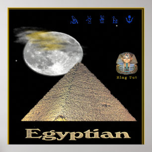 Egyptian pyramids poster