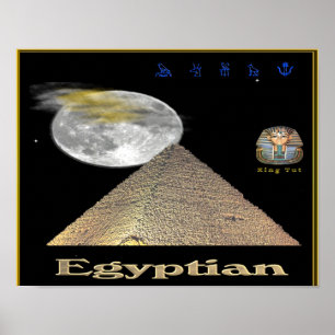 Egyptian pyramids poster