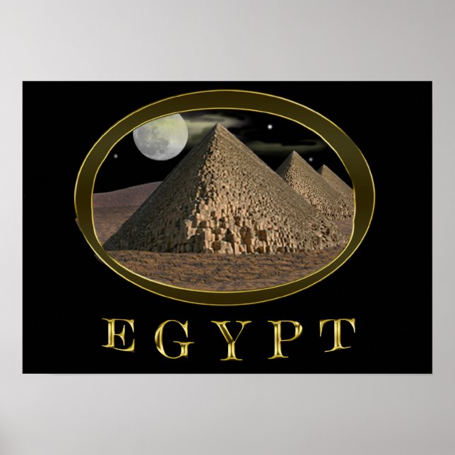 egyptian pyramids poster (Front)