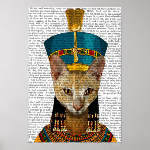 Egyptian Queen Cat Poster