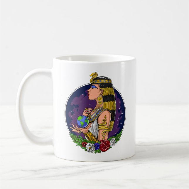 Egyptian Queen Cleopatra Coffee Mug (Left)