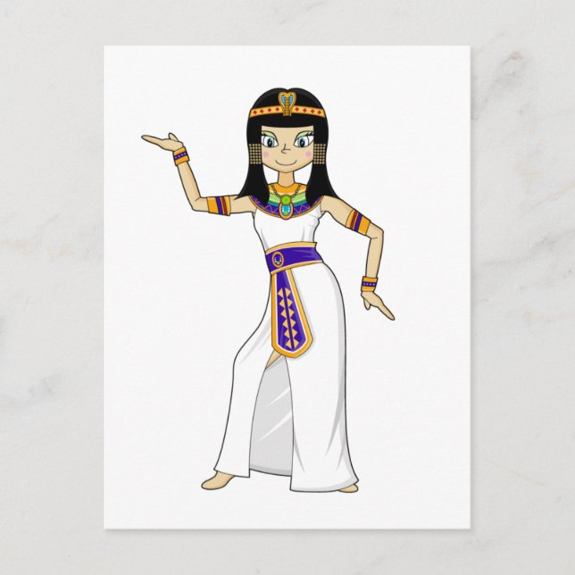 Egyptian Queen Cleopatra Dancing Postcard (Front)