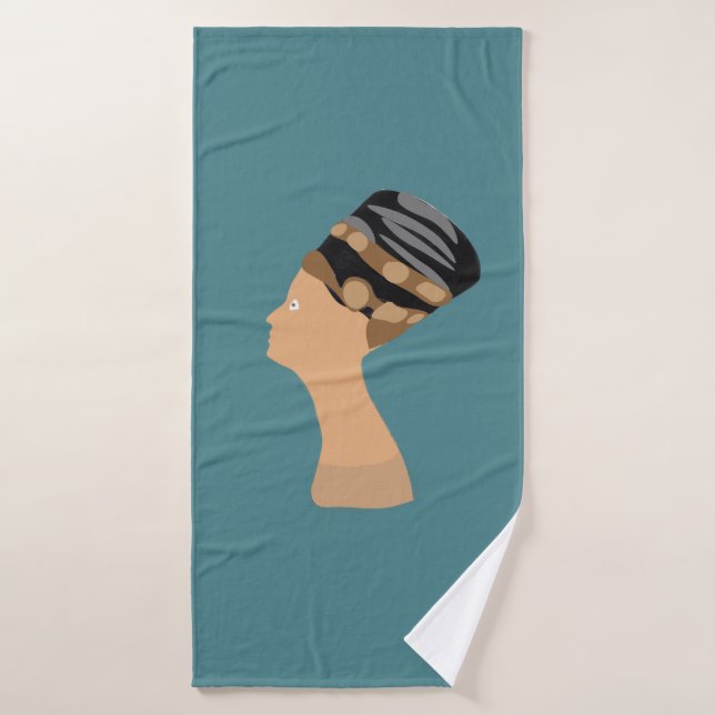 Egyptian queen Nefertiti Bath Towel (Bath Towel)