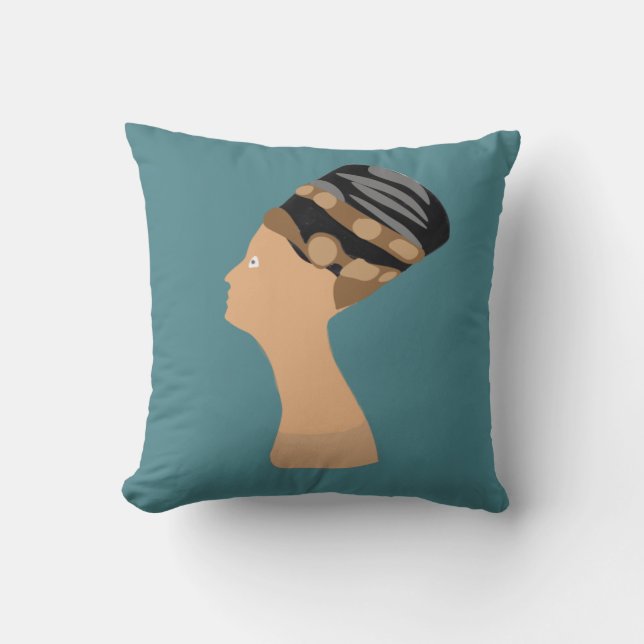 Egyptian queen Nefertiti Cushion (Front)