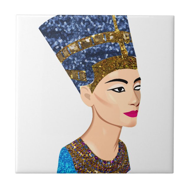 egyptian queen nefertiti tile (Front)
