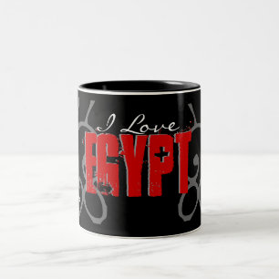 Egyptian Revolution Flag and Egypt Pride Colours Two-Tone Coffee Mug