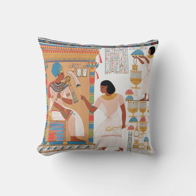 Egyptian Royal Design Cushion (Front)