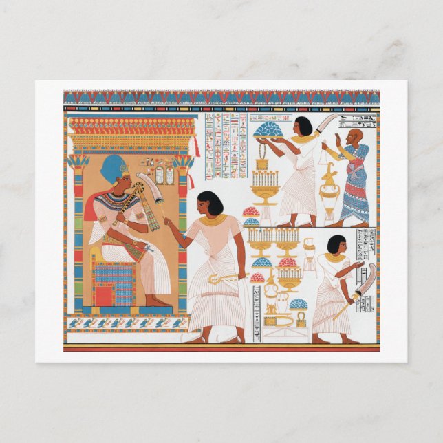 Egyptian Royal Design Postcard (Front)