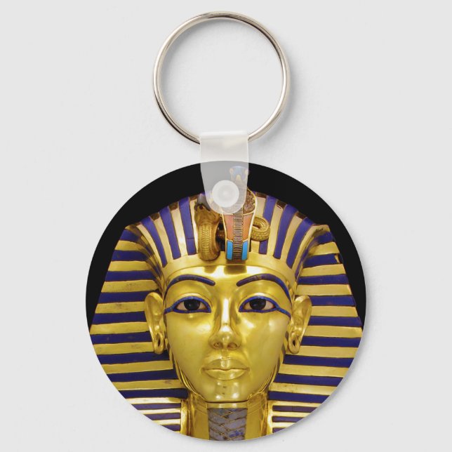 Egyptian Royal Golden Mask Key Ring (Front)