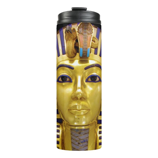 Egyptian Royal Golden Mask Thermal Tumbler (Front)
