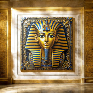Egyptian Royal Golden Mask -Tutankhamun Tile