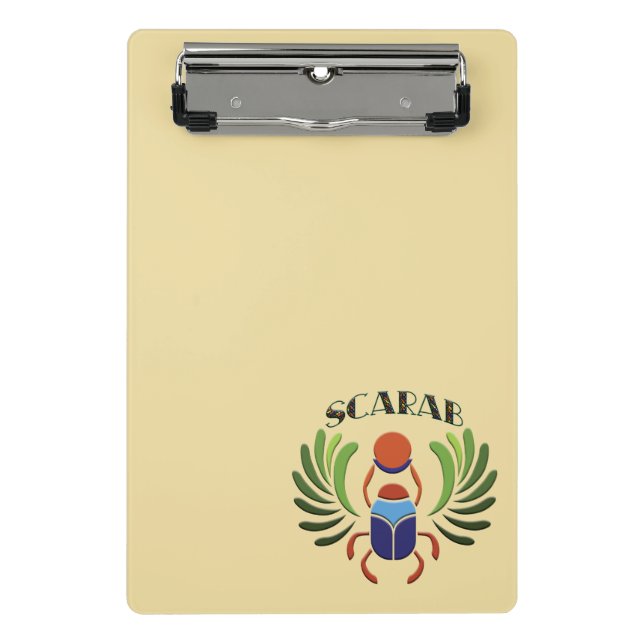 Egyptian Scarab Beetle. Ancient Egypt Classic  Mini Clipboard (Front)