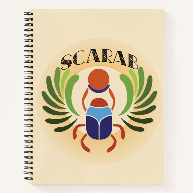 Egyptian Scarab Beetle. Ancient Egypt Classic   Notebook (Front)