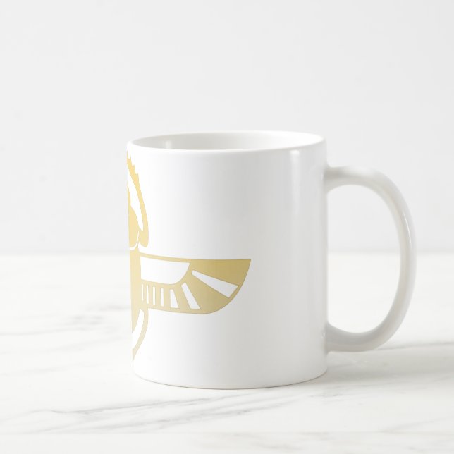 Egyptian scarab beetle. coffee mug (Right)