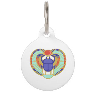 Egyptian Scarab Pet Tag
