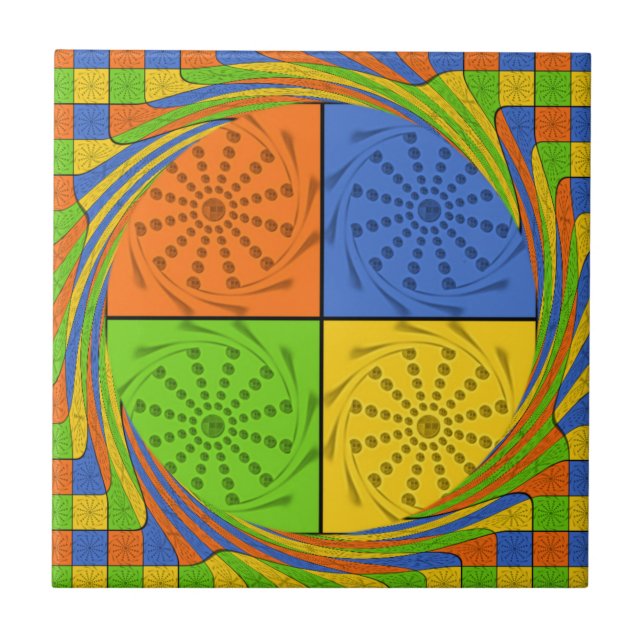 Egyptian Seamless set fabric pattern Tile (Front)