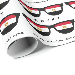 Egyptian Shades custom text & colour gift wrap