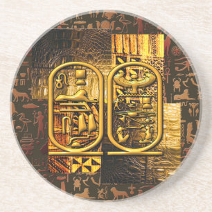 Egyptian Silhouette Collage  Coaster