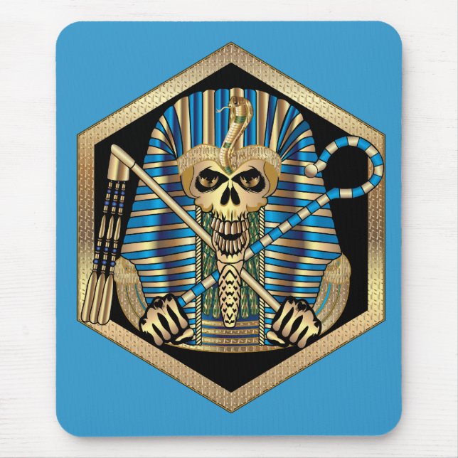 Egyptian Skull Mouse Pad (Front)