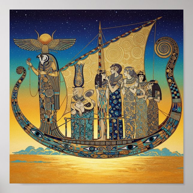 Egyptian Solar Barge Poster (Front)