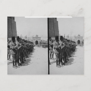 Egyptian soldiers in the Citadel, Cairo c.1900 Postcard