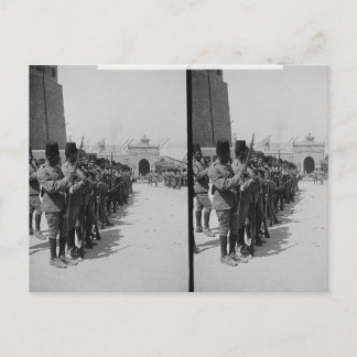 Egyptian soldiers in the Citadel, Cairo c.1900 Postcard