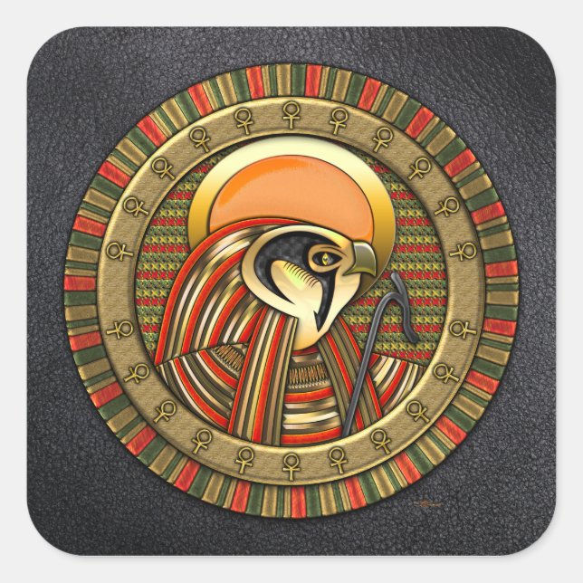 Egyptian Sun God Ra Square Sticker (Front)