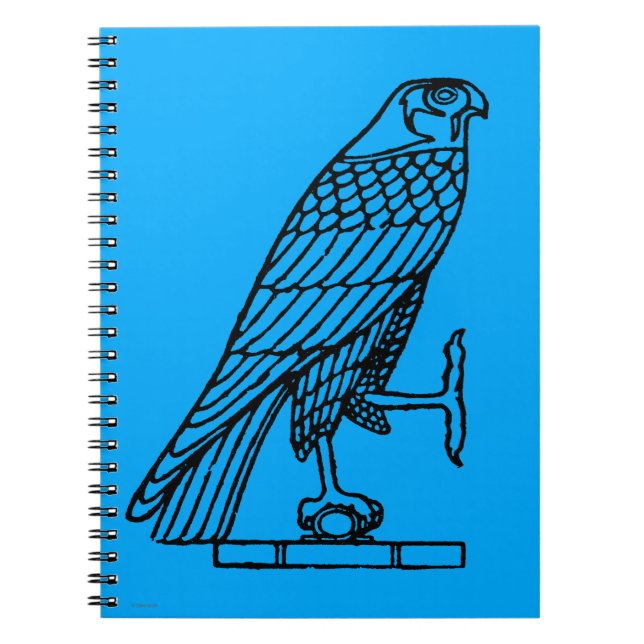 Egyptian Symbol: Falcon Spiral Notebook (Front)