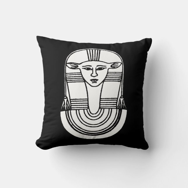 Egyptian Symbol: Hathor Cushion (Front)